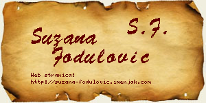 Suzana Fodulović vizit kartica